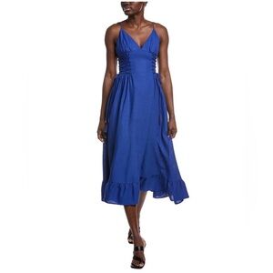 FARM Rio Vibrant Blue Midi Dress